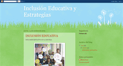 Desktop Screenshot of inclusineducativayestrategias.blogspot.com