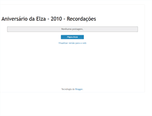 Tablet Screenshot of aniversario-elza2010.blogspot.com