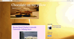 Desktop Screenshot of chocolateonmypillow.blogspot.com