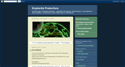 Desktop Screenshot of kryptoniteproductions.blogspot.com