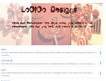 Tablet Screenshot of looloodesigns.blogspot.com