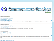 Tablet Screenshot of communautequebec.blogspot.com