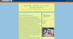 Desktop Screenshot of faithhopeloveministries.blogspot.com