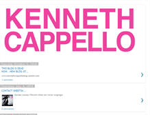 Tablet Screenshot of kennethcappelloblog.blogspot.com