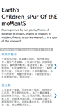 Mobile Screenshot of earthchildrenspurofthemoments.blogspot.com