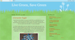 Desktop Screenshot of livegreen-savegreen.blogspot.com