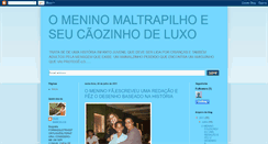 Desktop Screenshot of omeninomaltrapilhoeseucozinhodeluxo.blogspot.com