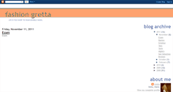 Desktop Screenshot of fashiongretta.blogspot.com