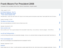 Tablet Screenshot of frankmooreforpresident08.blogspot.com