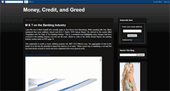 Desktop Screenshot of moneycreditandgreed.blogspot.com