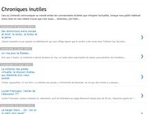 Tablet Screenshot of chroniquesinutiles.blogspot.com