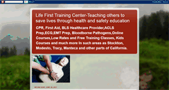 Desktop Screenshot of lifefirsttrainingcenter.blogspot.com