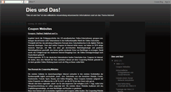 Desktop Screenshot of diesunddaswissenswertes.blogspot.com