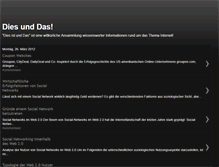 Tablet Screenshot of diesunddaswissenswertes.blogspot.com