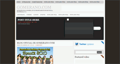 Desktop Screenshot of gomerano.blogspot.com