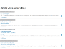 Tablet Screenshot of jamesselvakumar.blogspot.com