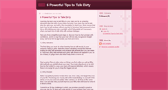 Desktop Screenshot of how-to-talk-dirty-411.blogspot.com