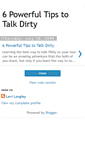 Mobile Screenshot of how-to-talk-dirty-411.blogspot.com