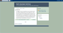 Desktop Screenshot of mariaassumpta.blogspot.com