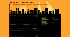 Desktop Screenshot of nofeeapartments.blogspot.com