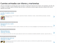 Tablet Screenshot of cuentosanimadosconmarionetas.blogspot.com