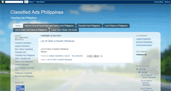 Desktop Screenshot of classified-ads-philippines.blogspot.com