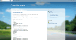 Desktop Screenshot of code-generator.blogspot.com