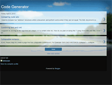Tablet Screenshot of code-generator.blogspot.com