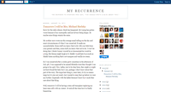 Desktop Screenshot of myrecurrence.blogspot.com