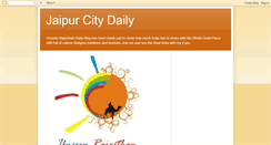 Desktop Screenshot of jaipurcitydailyphoto.blogspot.com