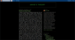 Desktop Screenshot of anniestheory.blogspot.com