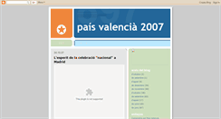 Desktop Screenshot of paisvalencia2007.blogspot.com