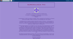 Desktop Screenshot of numerologia-phi.blogspot.com