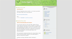 Desktop Screenshot of ordinastage.blogspot.com