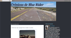 Desktop Screenshot of cronicasdebluerider.blogspot.com