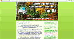 Desktop Screenshot of forumambientalrs.blogspot.com