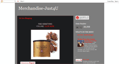 Desktop Screenshot of merchandise-just4u.blogspot.com