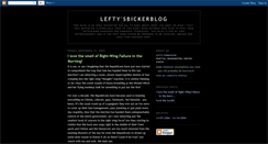 Desktop Screenshot of leftypinkerson.blogspot.com