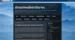 Desktop Screenshot of dreamwalkerdiaries.blogspot.com