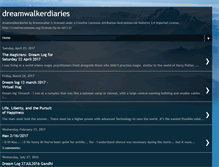 Tablet Screenshot of dreamwalkerdiaries.blogspot.com