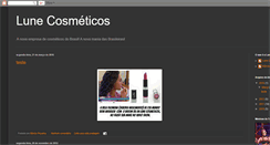 Desktop Screenshot of lunecosmeticos.blogspot.com