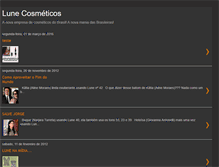 Tablet Screenshot of lunecosmeticos.blogspot.com