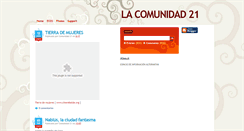 Desktop Screenshot of lacomunidad21.blogspot.com