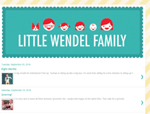 Tablet Screenshot of littlewendelfamily.blogspot.com