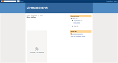 Desktop Screenshot of livedatesearch.blogspot.com