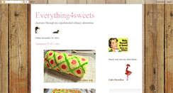 Desktop Screenshot of everything4sweets.blogspot.com