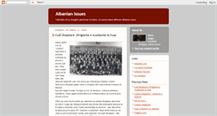Desktop Screenshot of albanianissues.blogspot.com