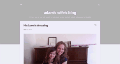 Desktop Screenshot of adamswifeamanda.blogspot.com