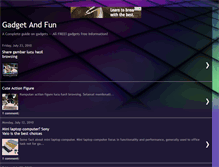 Tablet Screenshot of gadgetandfun.blogspot.com