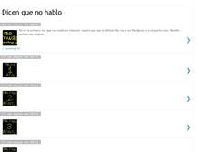 Tablet Screenshot of dicenquenohablo.blogspot.com